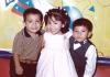 Carlos Torres Martínez celebró su tercer cumpleaños, con sus primos Marís Fernanda Delgado y Sergio Martínez