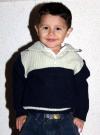 El pequeño Edson Salvador Sánchez, el día que festejó su tercer cumpleaños.