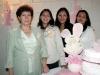  23 de noviembre de 2004
Por el cercano nacimiento de su primer bebé, Marcela Rodríguez de Pimentel disfrutó de una fiesta de regalos en compañía de sus familiares
