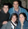 06 de diciembre de 2004

Paloma Mesta, Alfonso Rodríguez, Armando Torres y Érika Torres.