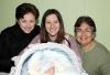 23 de febrero de 2005

 Blanca Elisa López de Sandoval acompañada por Blanca Irma Ortega de Mercado y Gabriela de la Rosa de Sandoval quienes le ofrecieron una fiesta de bienvenida, por el nacimiento de su segundo bebé.