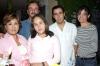 Marien Talamantes Solís en compañía de sus papás, Miguel Ángel Talamantes y Elizabeth de Talamantes y de sus hermanos, el día que festejó su doceavo cumpleaños.