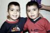 Los gemelos Francisco y Emmanuel Meléndez Arriaga el día de su fiesta de cumpleaños.