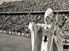 Viajero incansable y pastor carismático, el papa Juan Pablo II condujo a la Iglesia católica al tercer milenio advirtiendo a su grey sobre los peligros de la vida moderna.

En 1987 Juan Pablo II se entrevistó con el ex dictador Augusto Pinochet.