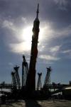 El lanzamiento se produjo a las 00:47 GMT con ayuda de un cohete portador Soyuz-FG, que despegó desde el cosmódromo de Baikonur, localizado en la república de Kazajistán, en Asia Central.