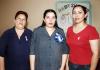 Nancy Albino y San Juana Aguirre le organizaron una fiesta de canastilla a Miriam Albino de Salas.