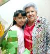 Ernestina Isabel Marín festejó su cumpleaños, al igual que su pequeña nieta, Alejandra Zapata Escalera.