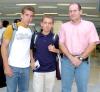 Alejandro, Juan Pablo y Miguel Ángel Murra viajaron a Villahermosa Tabasco