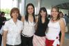 25 de mayo 
María Lourdes Martínez, Nancy Ponce, Doris Saldaña y Perla Muñoz.