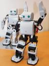 El robot humanoide 'Plen' fue presentado en la exhibición robótica internacional en Tokio .
El robot que puede ser manejado remotamente manejado por un  teléfono celular saldrá a la venta en 2006y tendrá un costo de $2,091 yenes.