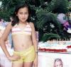 Daniela Fernanda Cabrales H. disfrutó de una divertida fiesta en la alberca, con motivo de su cumpleaños número diez.