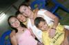 Ana Luisa Cabelaris Castillo con sus hijos Luis Rofigo, Luis Sebastián y Ana Fernanda, captados receintemente.