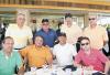 Importante torneo de golf  Ángel Treviño, Fernando Treviño, Miguel Wong Sánchez, Javier Garza, Otón Zermeño, Guillermo Humphrey y Jaime Hernández