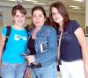 Cristina, Érika e Ilse Fernández viajaron al DF.