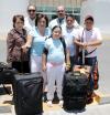 Lupita y Modesto Villarreal con sus hijos, Pablo, Regina y Modesto Villarreal se tomarás una vacaciones y fueron despedidos por los señores Gilberto y María Eugenia Villarreal.