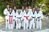 Alumnos de la Escuela Cheng Woo Hoi de Gómez Palacio, Dgo., quienes participarán el campamento internacional de Tae Kwon Do.