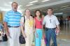Claudia Marmolejo y Sergio, Daniel y Bárbara Valdez viajaron a Cancún.