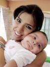 Adriana Ramírez con su bebé Adrián Segura Ramírez de cuatro meses de edad