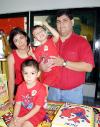 Stefy Rivera Tabares captada el día de la piñata que le organizaron sus papás por sus tres años de vida