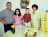 Alejandro López Reyes cumplió cinco años de edad y fue festejado por sus padres, Jaime y Claudia Patricia Reyes de López y su hermanita.