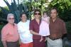 02 de septiembre 2005
Javier y Lupita Carmona, Salvador y Marcela Pruneda, abuelitos de la pequeña Sofía.