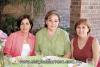 Laura Muñoz, María del Carmen Rodríguez y Malena Díaz Flores