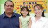 Diana Paulina Luna Holguín cumplió tres años de vida y sus papás, Gustavo Luna Marín y Diana Holguín de Luna, le prepararon una divertida fiesta.