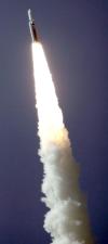 Imagen del lanzamiento del cohete Titan IV B.