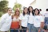 Maru de la Campa, Cristina Rangel y Cecilia Mallén, integrantes del equipo de Voleibol de la Ibero Santa Fe en México D.F.