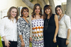 09102009 Sharon Lee de Bartoluchi y Alejandra Sánchez de Necochea fueron festejadas con una fiesta de canastilla, pues ambas esperan bebé. Canastilla para dos Sharon Lee de Bartoluchi y Alejandra Sánchez de Necochea Brenda Noyola de González, Cecy Valencia de González, Alejandra Sánchez de Necochea, Sharon Lee de Bartoluchi y Alina Martínez de Gutiérrez.