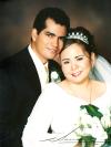 C.P. Elizabeth Muñoz López, el día de su boda con el Ing. Jorge Aguilar González.