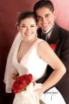 Lic. Luz Adriana Campos Acosta, el día de su boda con el Ing. Gerardo Reyes Pimentel.