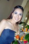 15 de noviembre 2005
Priscilla Moreno Anaya, disfrutó de una fiesta de despedida de soltera.