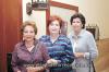 María Elena Vargas de González, María Matilde Valdéz y Patricia González de San Miguel