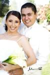 Srita. Estrella Franco Sol, el día de su boda con el Sr. Miguel Ángel Villarreal Montero