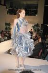 Diseño “Luna”, Vestido realizado con periódico y aluminio.