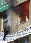 Se incendia edificio en Rusia