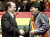 Evo Morales conversó con su contraparte en Venezuela, Hugo  Chávez.