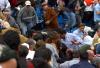 Cinco de los lesionados fueron atendidos en la misma plaza, mientras que la mujer que recibió la cornada y el hombre que cayó en el callejón tuvieron que ser llevados a dos hospitales distintos.