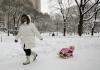 'Quizás no volvamos a ver algo parecido a esto en nuestra vida', señaló Jason Rosenfarb, quien caminaba en compañía de su hija de cinco años, Haley, en el Parque Central de Nueva York.