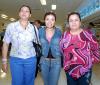 30042006 
Procedentes del DF, arribaron María de la Paz Favela, Isabel Cisneros y Norma Valenzuela