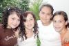07062006 
Alina Arratia, Dulce Rivera, Marisol Barajas y Charlotte González.