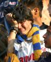Lo mejor no estuvo en
la cancha. 
Tuvo que ser hasta después del silbatazo final cuando
las emociones superaron a las acciones y regalaron postales que
con mucho opacaron 180 minutos de aburrimiento en el estadio
Hidalgo.