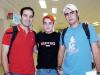 04072006 
Andrea Olivares, Francisco Gallardo y Alma de Olivares viajaron a Los Cabos, los despidieron sus familiares.