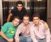 08072006 
Alejandro Diez junto a sus amigos, Gerardo Faccuseh, Gerardo Schamal y Roberto Villarreal.