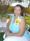 09082006
Maricela Ramos Marín, en la despedida de soltera que le ofrecieron por su próxima boda con Carlos Loza Zavala.