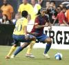Mientras que el del Barcelona fue obra del defensa mexicano Rafa Márquez, que al minuto cuatro remató perfecto de cabeza un saque de esquina que ejecutó el holandés Gio.