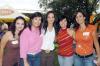08102006 
Gretel de la Peña, Irene Ochoa, Claudia Ramírez, Rocío Linares y Begoña García.