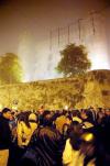 Las ventanas del castillo Odescalchi de Bracciano, sede de la llamada 'boda del año', fueron iluminadas por antorchas que, según medios locales, señalaban que el casorio se había consumado.