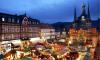 El mercado de navidad de Wernigerode, en el este de Alemania también se iluminó.